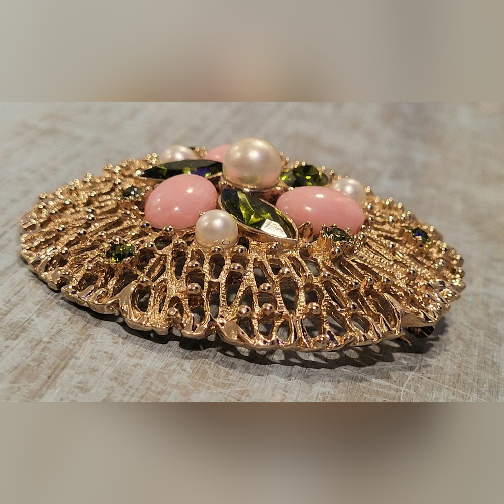 Sarah Coventry goldtone brooch - Picture 4 of 12